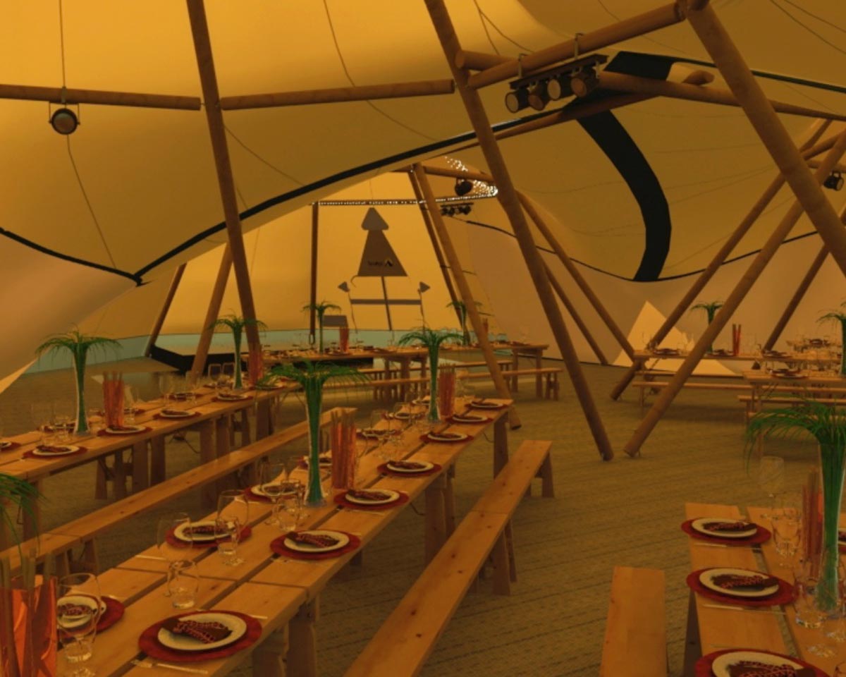 3D CGI - Pyramid Tent