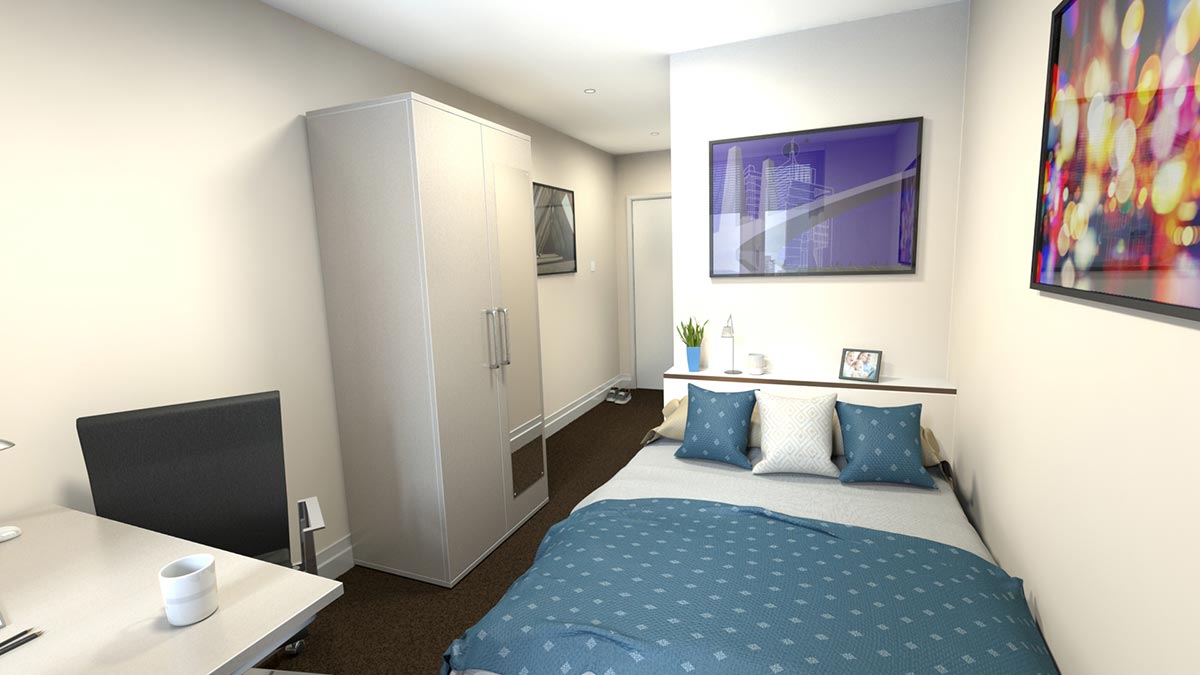 3D CGI - Student Room Visual