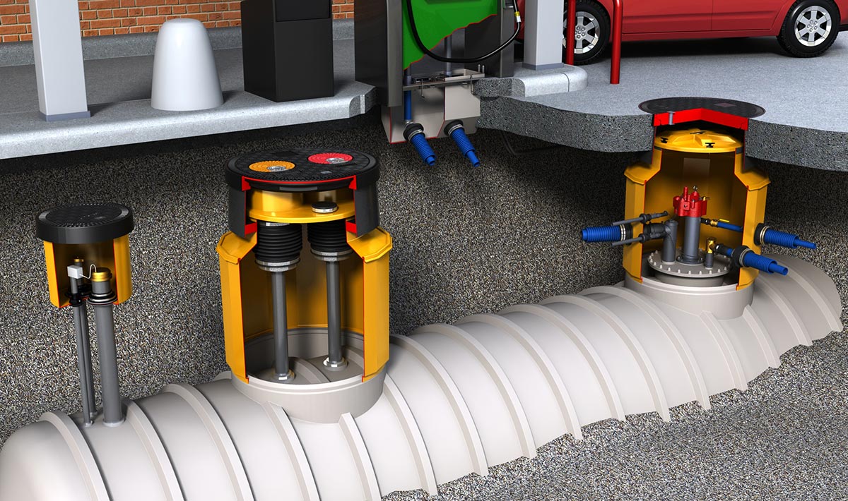 3D CGI - Typical US Forecourt