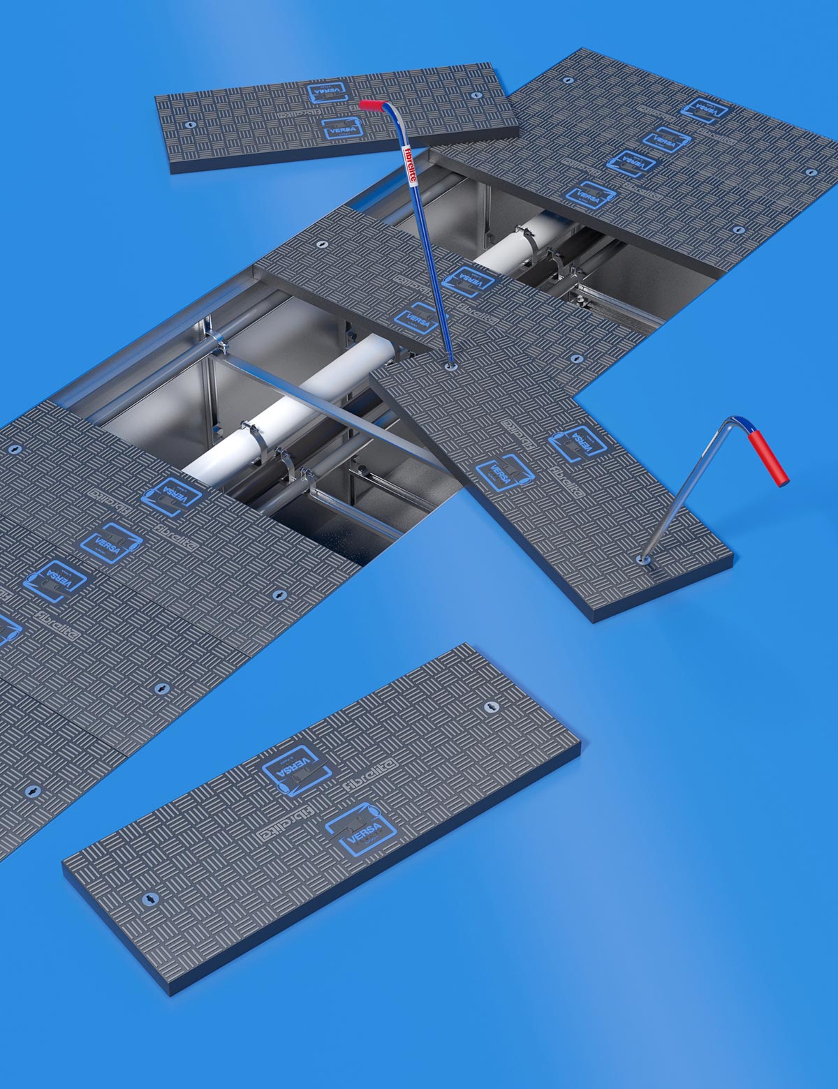 3D CGI - Wide Precast Trench