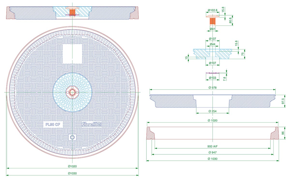 CAD - Access Cover with Sensor