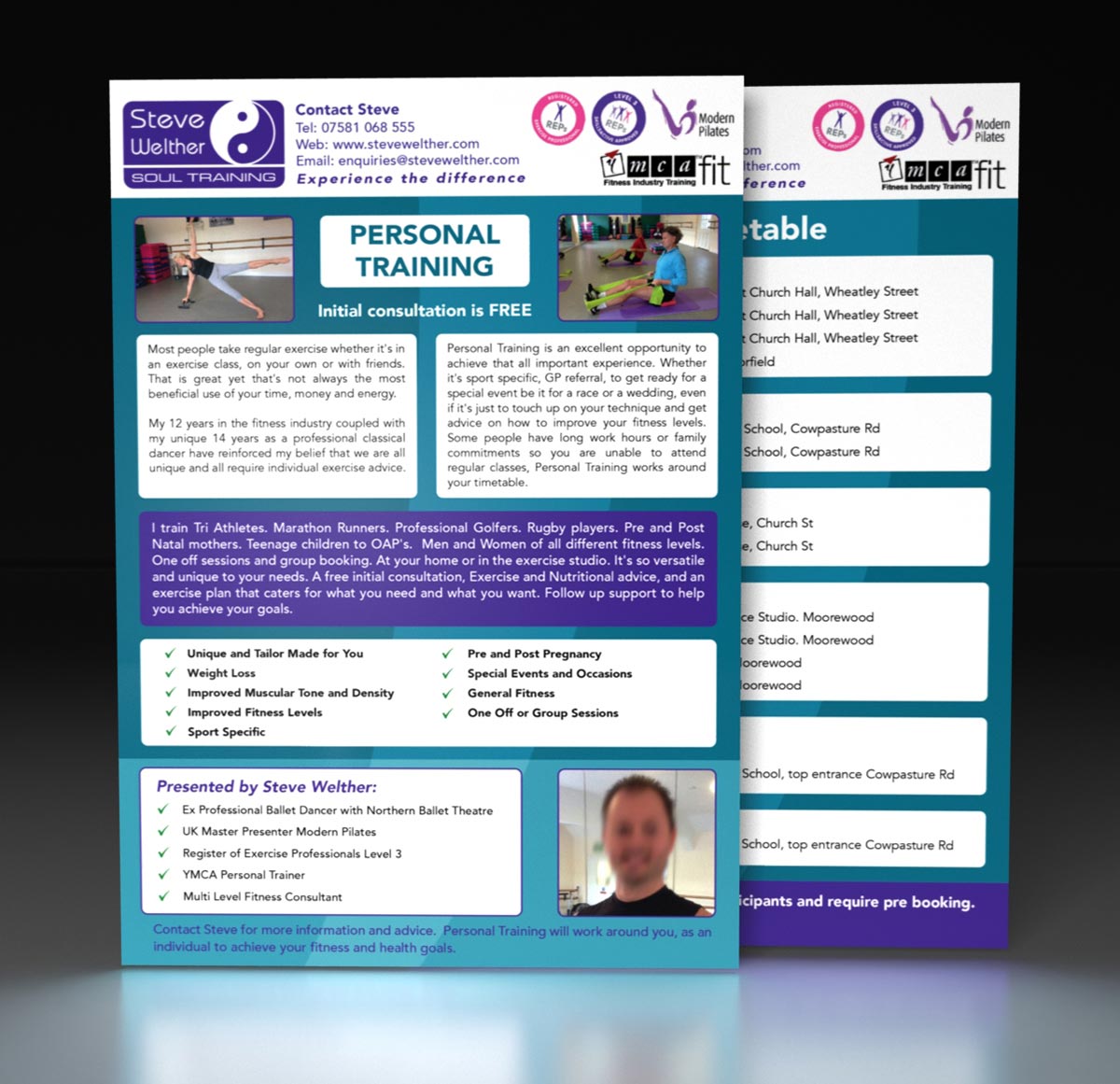 Graphic Design - Fitness Class Flyer