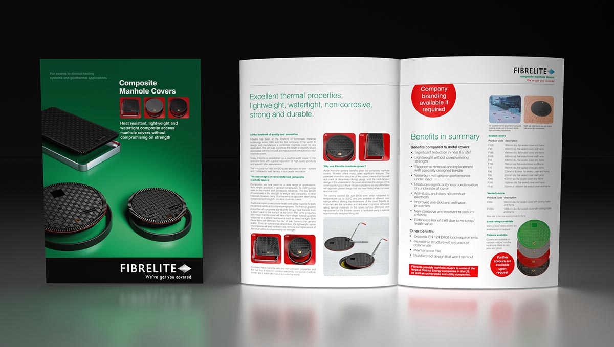 Graphic Design - Heat Resistant Access Cover Brochure