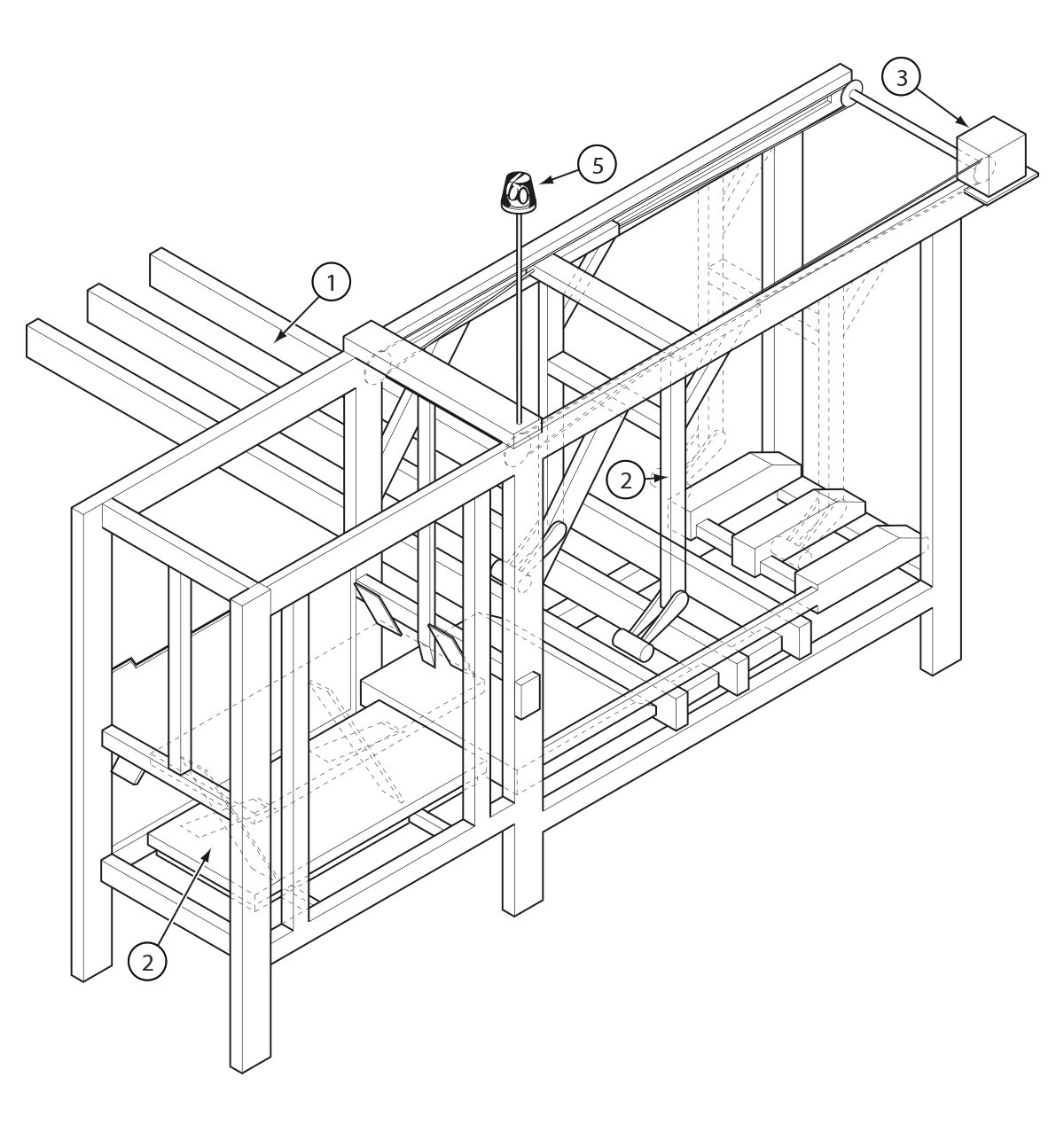 Technical Illustration - Pulp Packaging Machine