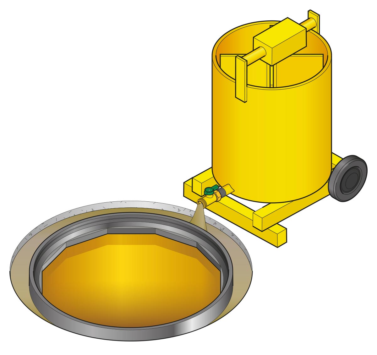 Technical Illustration - Grout Mixer