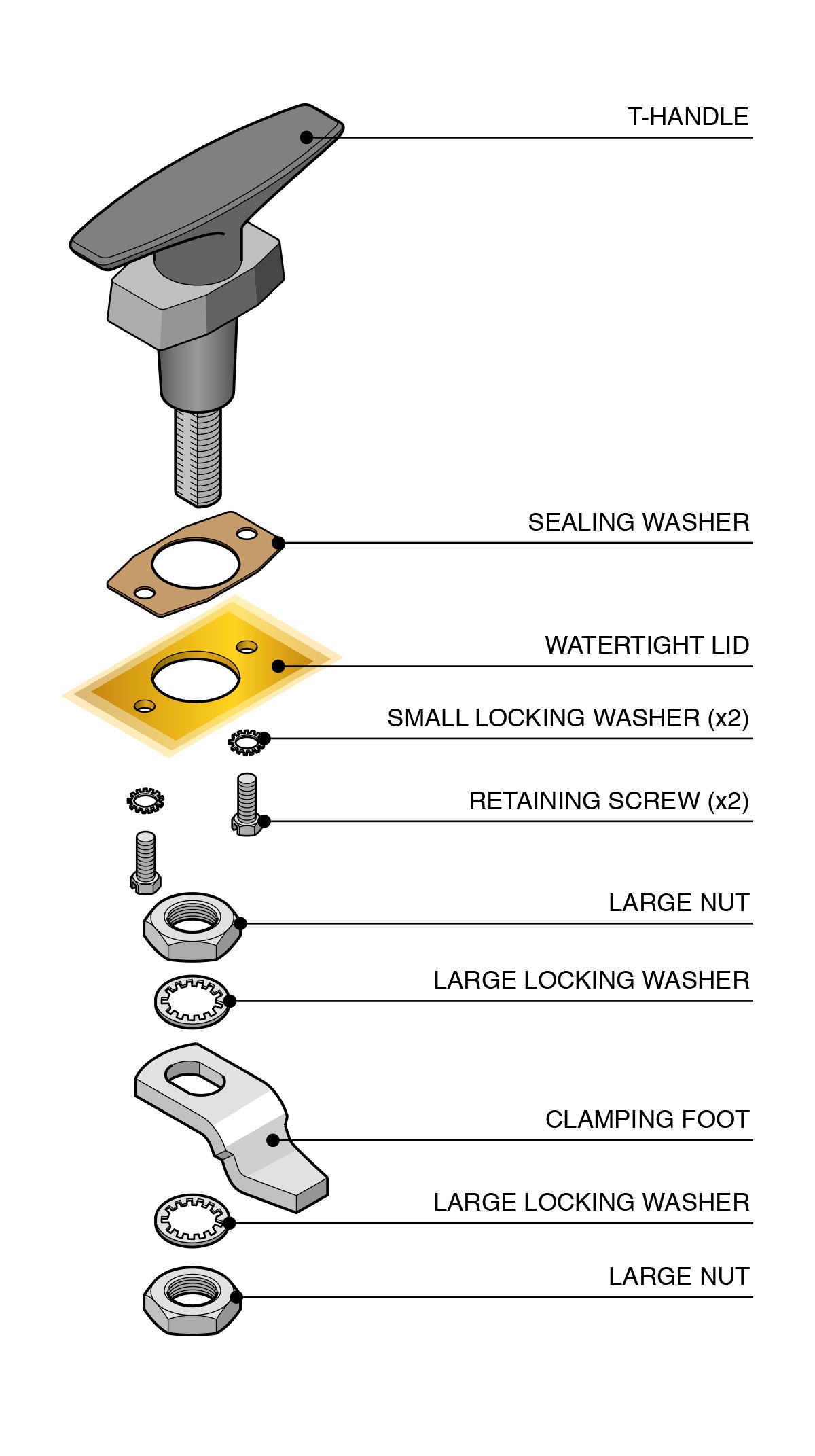 Technical Illustration - T-Handle
